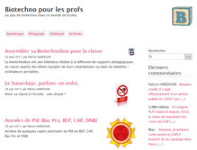 Tablet Screenshot of biotechno.fr
